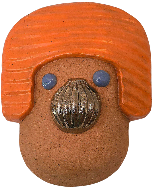 Juyeon Kim - Orange Man wall sculpture